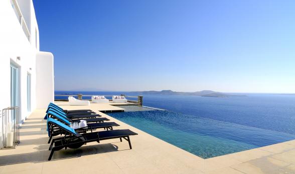 exterior mykonos villa